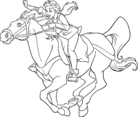 A coloring page of quest for camelot